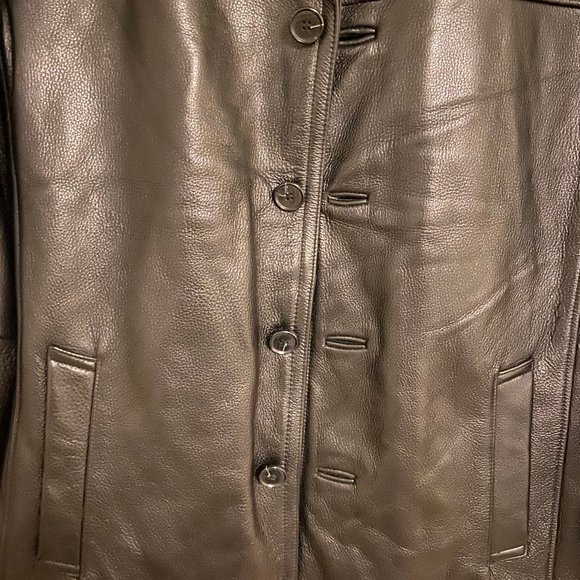NWOT - Black Men's Wilson Leather Blazer - Picture 7 of 7